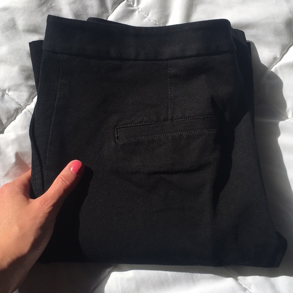 Banana Republic 4 Long Black Flare Dress Pants